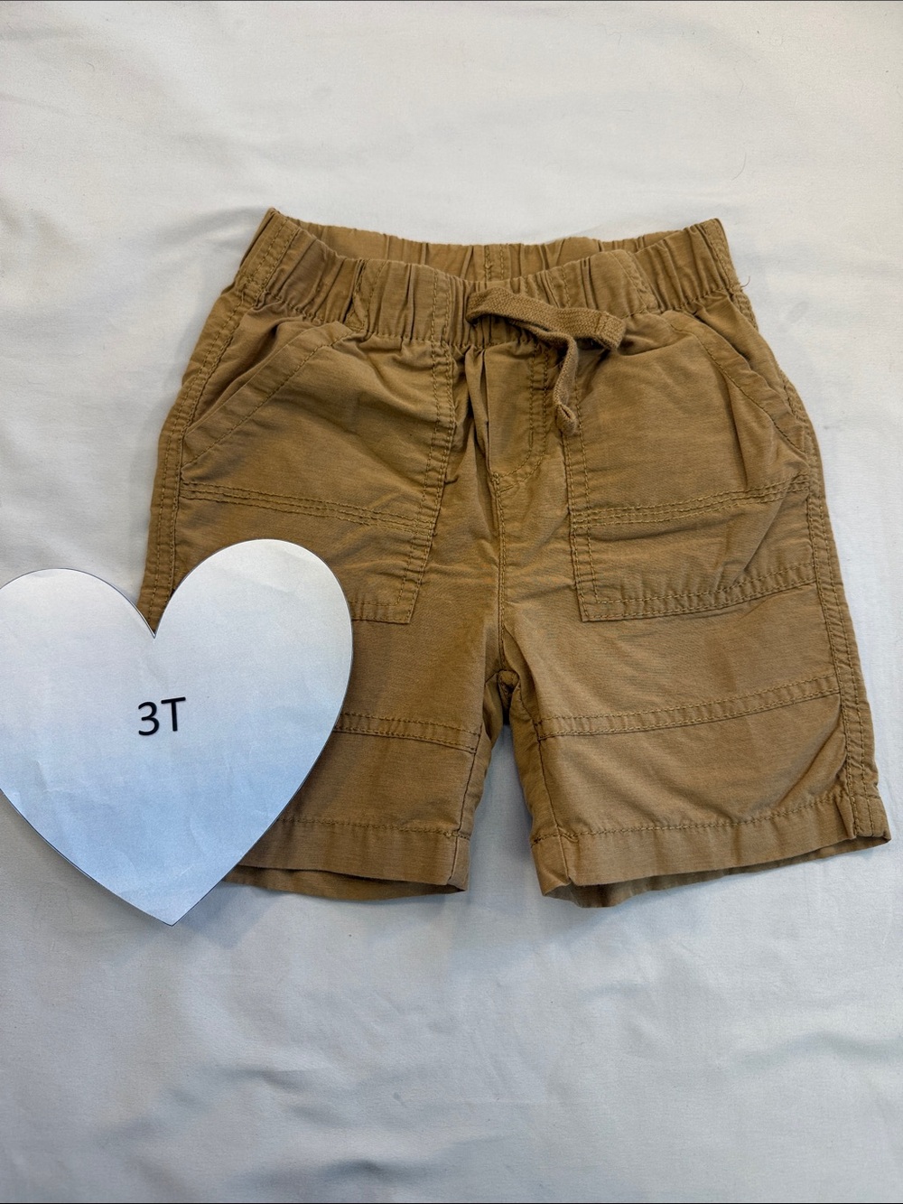 jumping beans Tan Drawstring Cargo Shorts